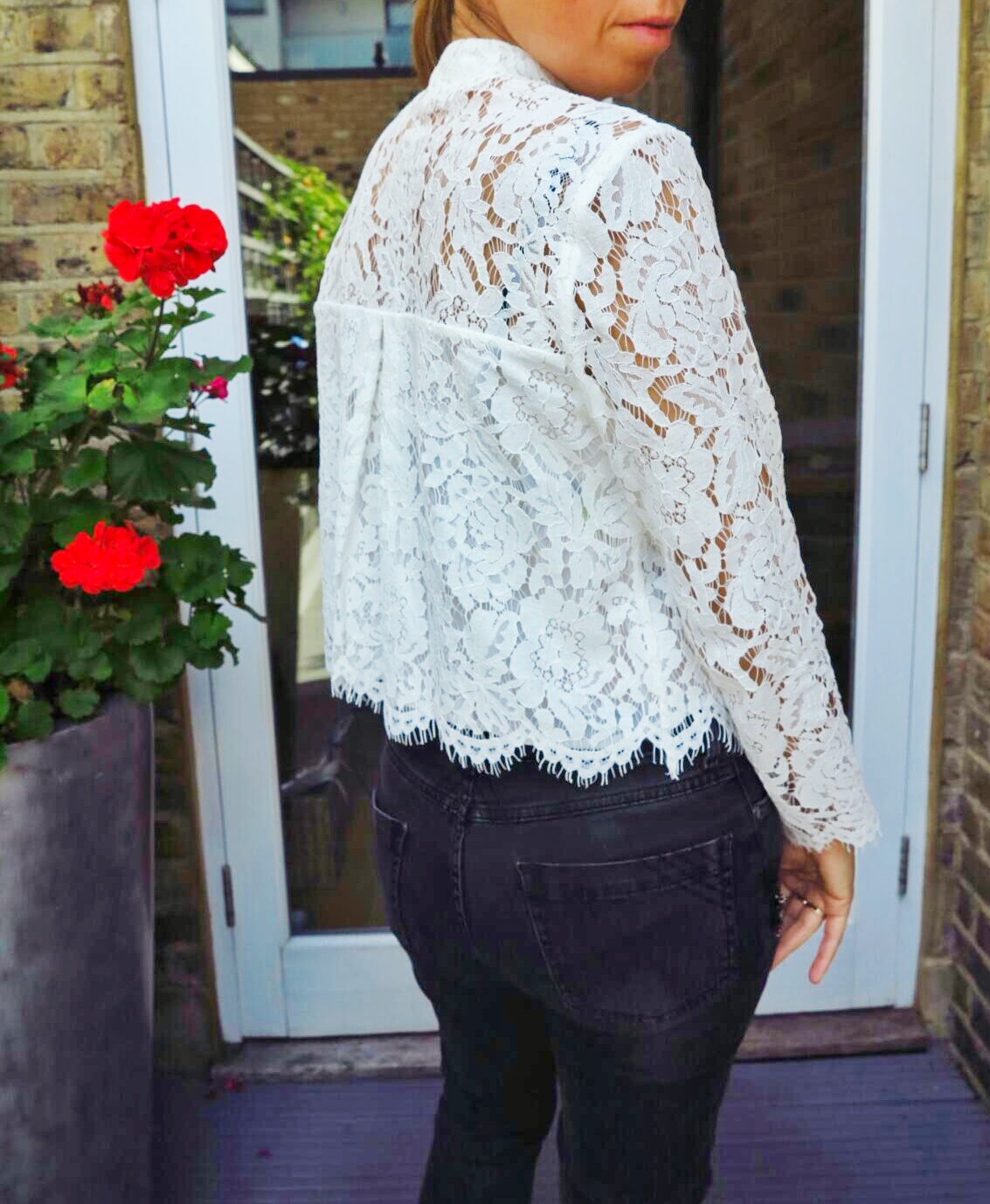 whistles chay lace shirt