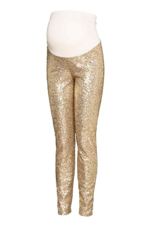 MAMA Sequined leggings