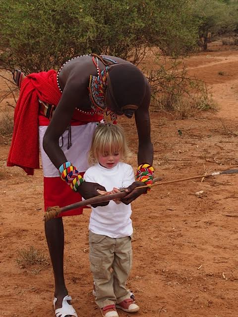 learning to shoot with local masai(2)