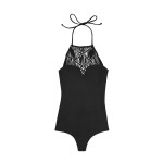 Mikoh Avalon Halter Black Swimsuit